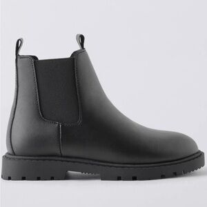 Zara Kids Lug Sole ankle boots